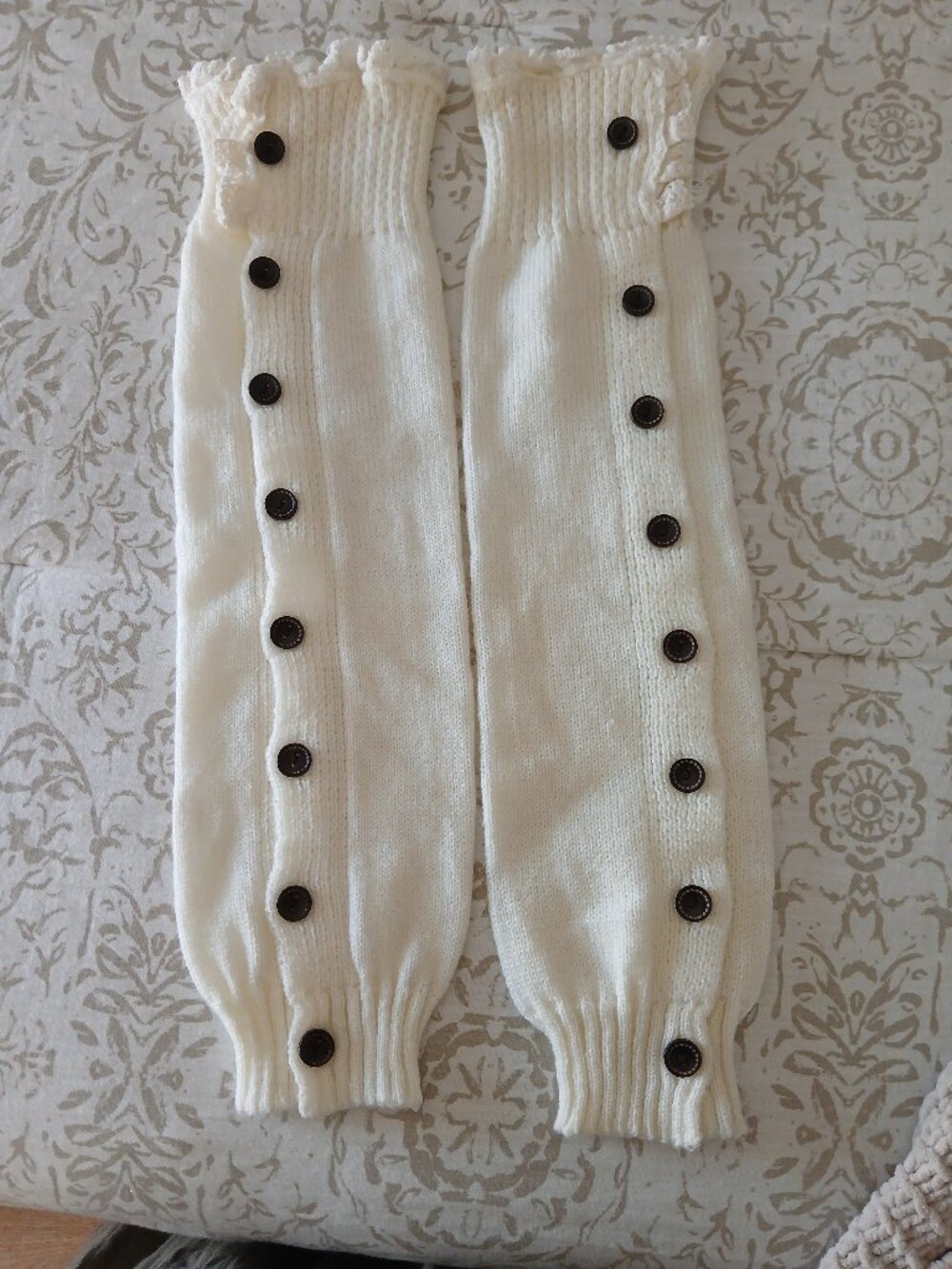 Darling Cream Toeless Boot Socks/Leg Warmers